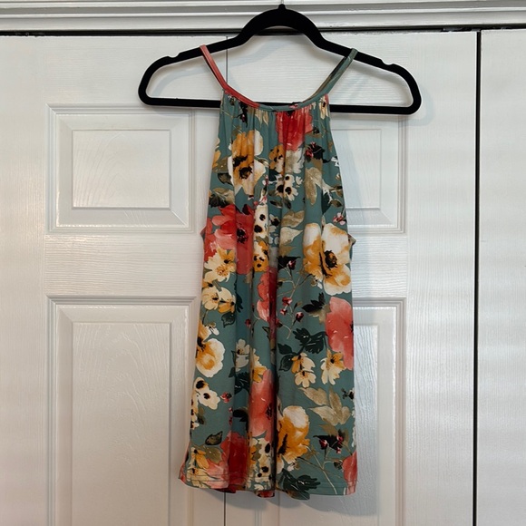 Papermoon Green and Orange Top - Picture 1 of 5